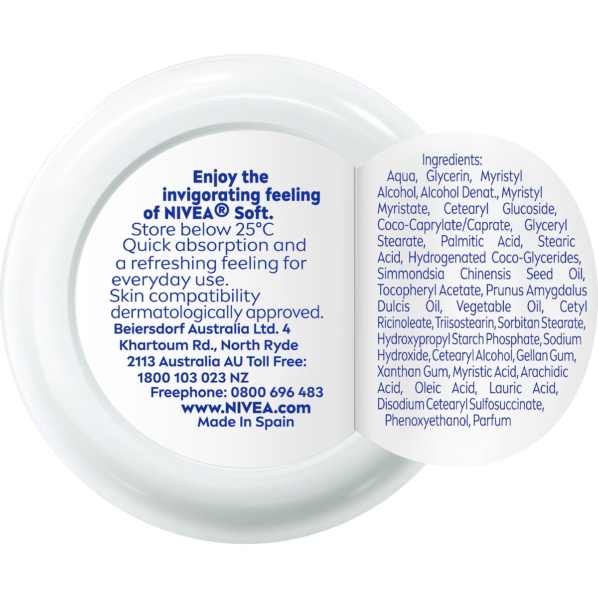 Nivea Soft Moisturiser For Face & Body Mini Tub 50ml