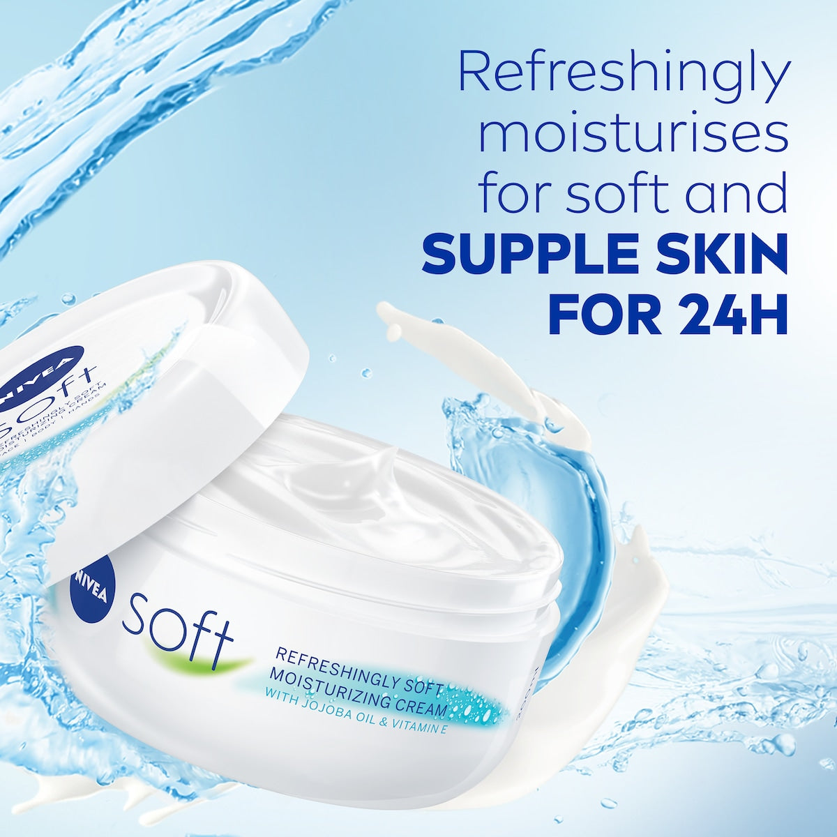 Nivea Soft Moisturiser For Face & Body Mini Tub 50ml