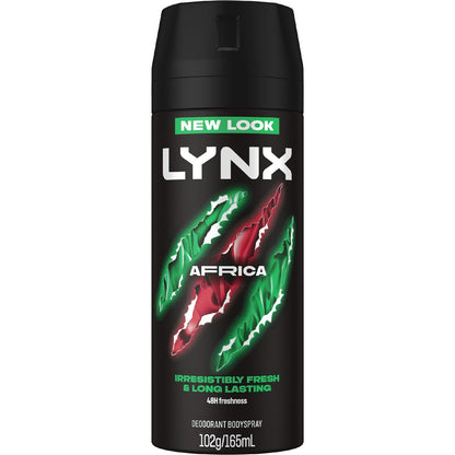 Lynx Deodorant Body Spray Africa 48h 165ml