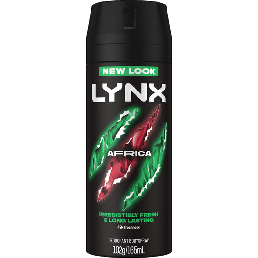 Lynx Deodorant Body Spray Africa 48h 165ml
