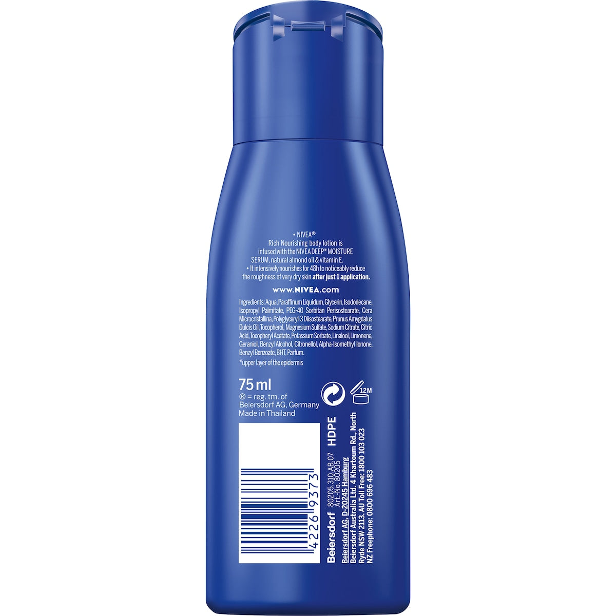 Nivea Body Lotion Rich Nourishing 48h 75ml