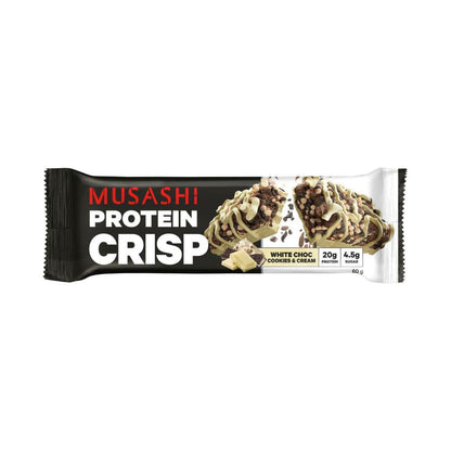 Musashi Protein Crisp Bar White Chocolate Cookies & Cream - 60g