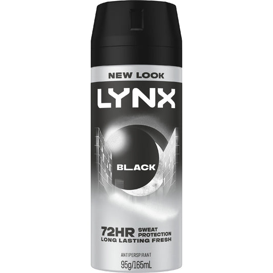 Lynx Antiperspirant Aerosol Black 165 Ml