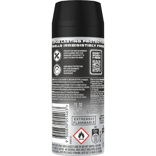 Lynx Antiperspirant Aerosol Black 165 Ml