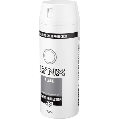Lynx Antiperspirant Aerosol Black 165 Ml