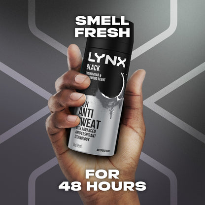 Lynx Antiperspirant Aerosol Black 165 Ml