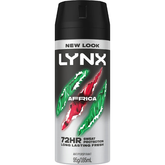 Lynx Antiperspirant Aerosol Africa The G.o.a.t. Of Fragrance 165ml