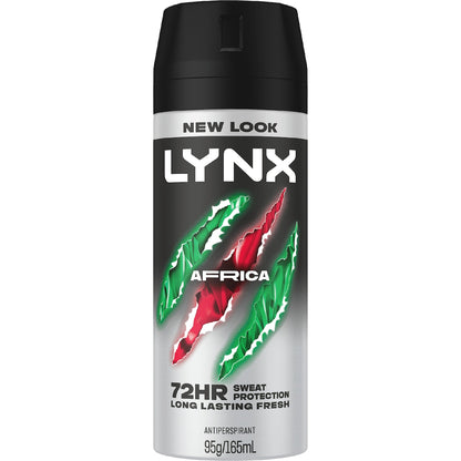 Lynx 72hr Deodorant Body Spray Africa 165ml