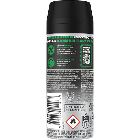 Lynx Antiperspirant Aerosol Africa The G.o.a.t. Of Fragrance 165ml