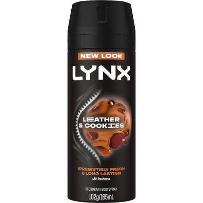 Lynx Collision Leather + Cookies Deodorant Aerosol Bodyspray 165ml