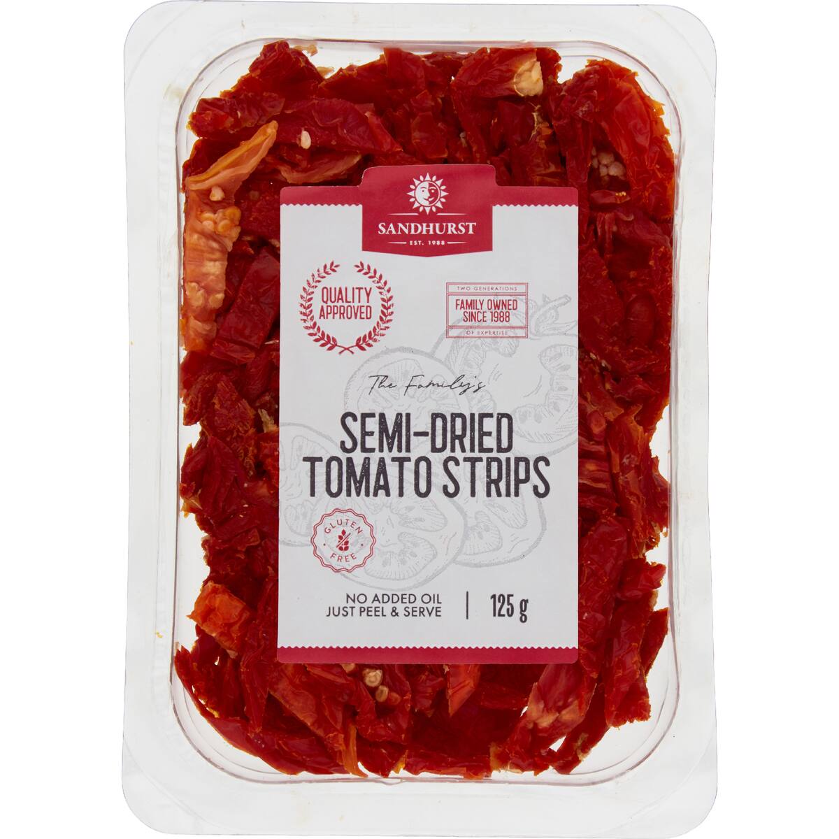 Sandhurst Semi Dried Tomato Strips 125g