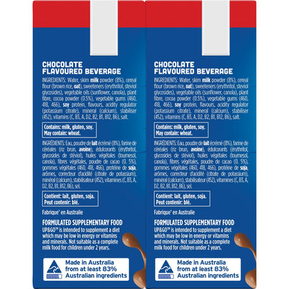 Sanitarium Up&Go Liquid Breakfast No Added Sugar Choc Ice 250ml x6 Pack