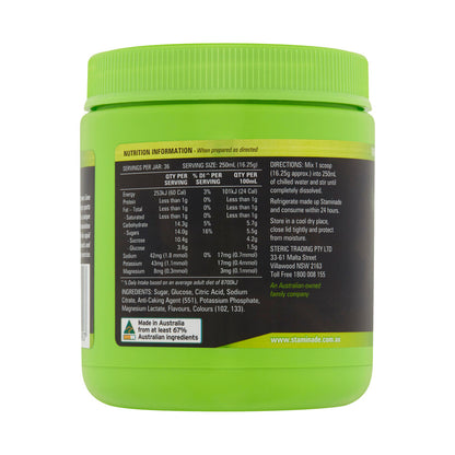 Staminade Lemon Lime Fusion Powder - 585g