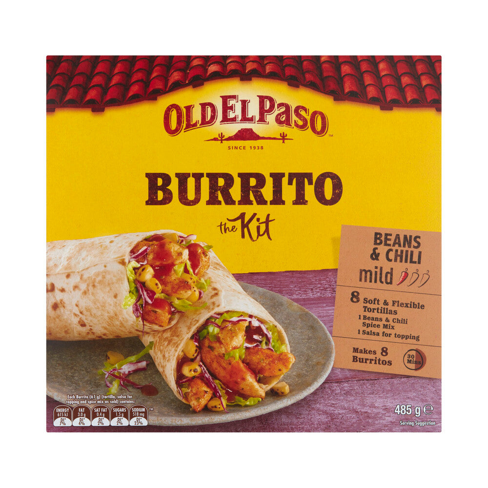 Old El Paso Burrito Kit Mexican Style - 485g