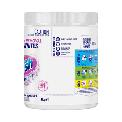 Vanish Napisan Oxi Action Crystal White Fabric Stain Remover Powder - 1kg