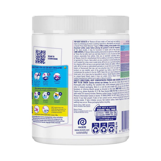 Vanish Napisan Oxi Action Crystal White Fabric Stain Remover Powder - 1kg