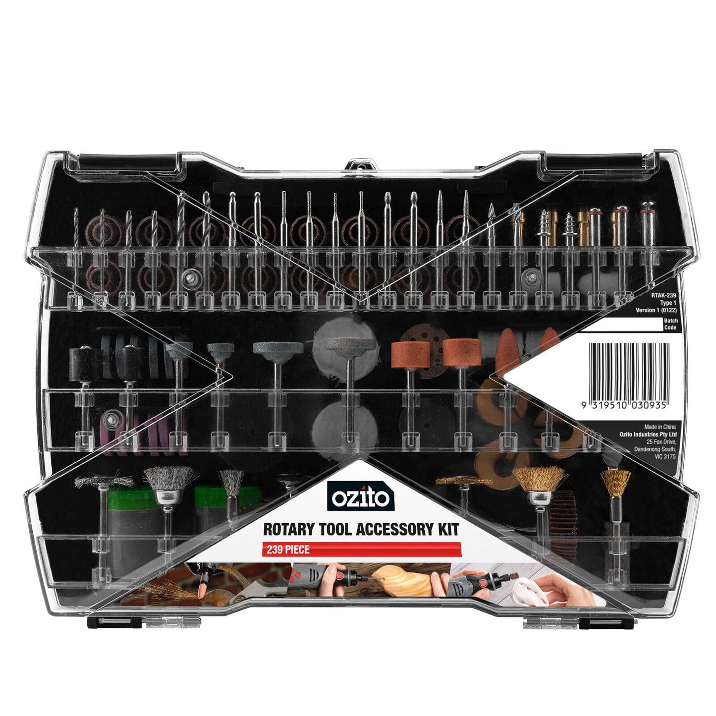 Ozito Rotary Tool Accessory Kit - 239 Piece