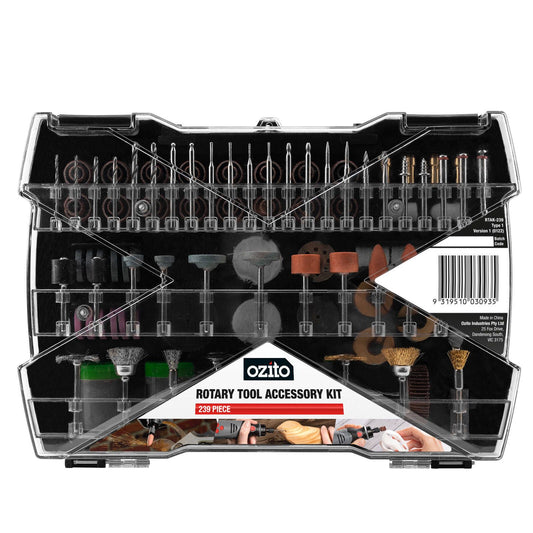 Ozito Rotary Tool Accessory Kit 239 Piece RTAK-239