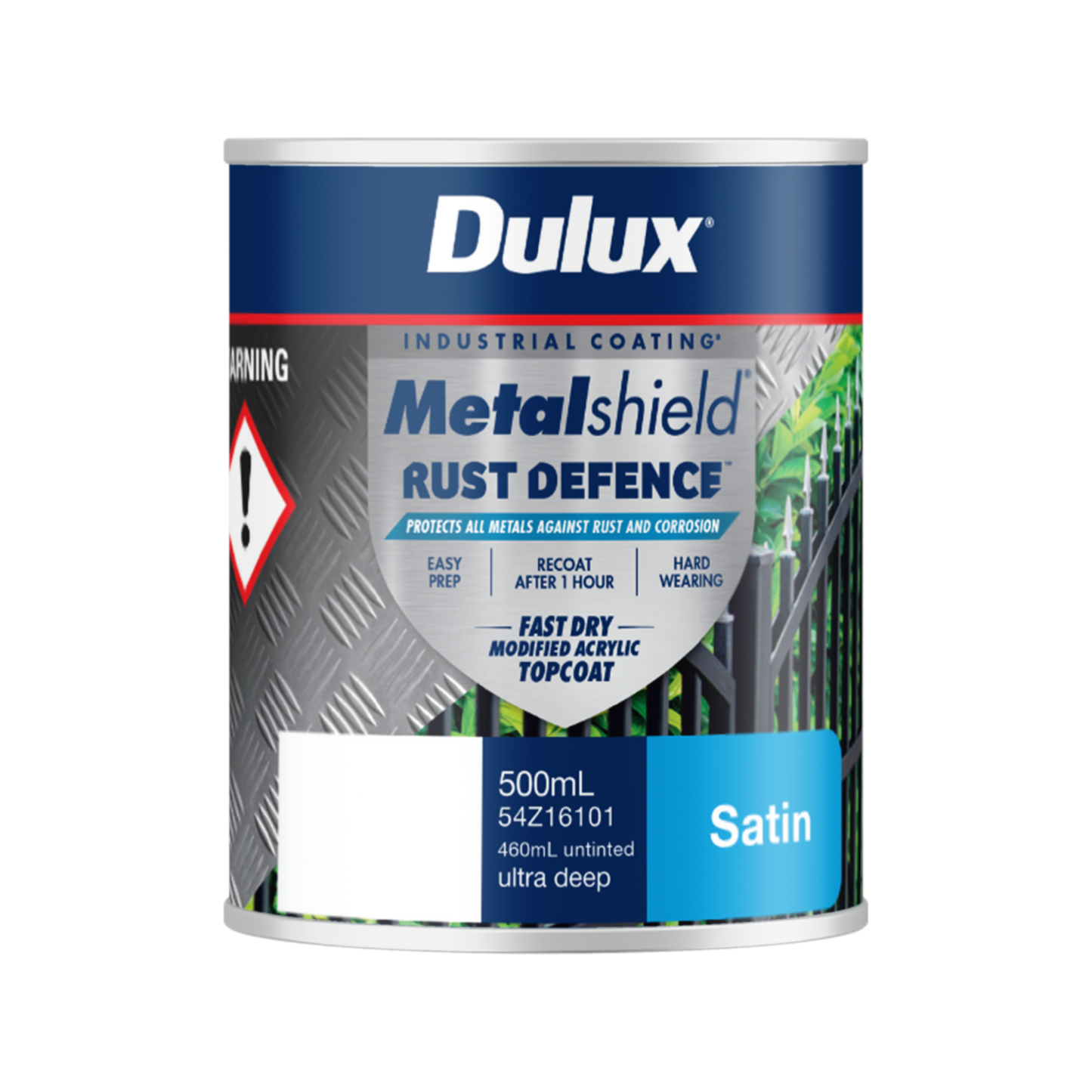 Dulux Metalshield Defence Satin - 500ml - Ultra Deep Base