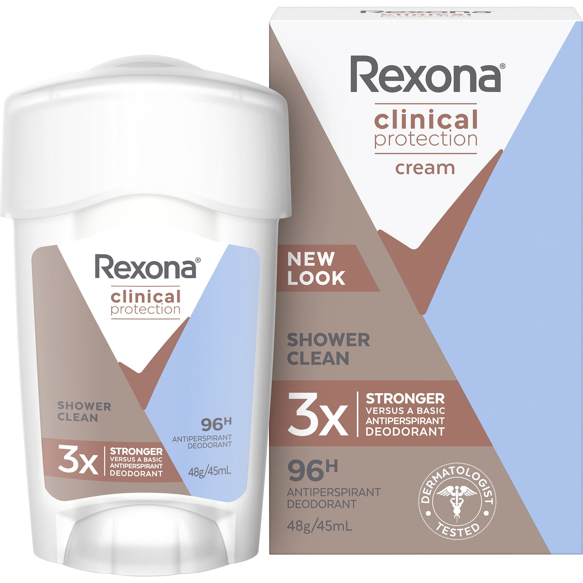 Rexona Women Clinical Protection 96h Antiperspirant Shower Clean 45ml