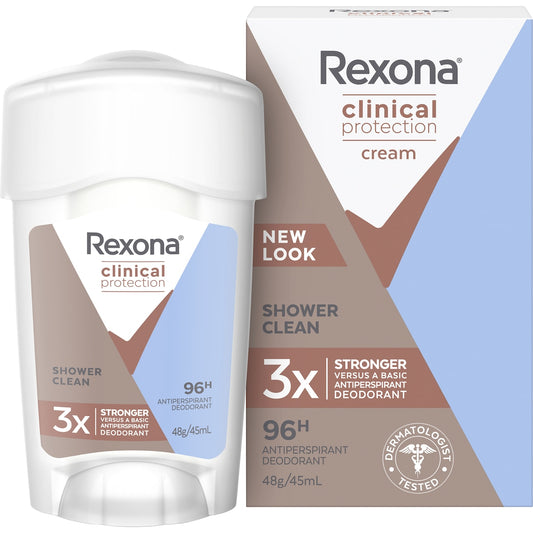 Rexona Women Clinical Protection 96h Antiperspirant Shower Clean 45ml