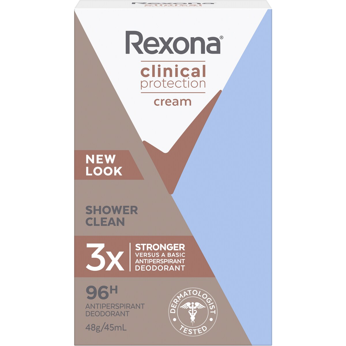 Rexona Women Clinical Protection 96h Antiperspirant Shower Clean 45ml