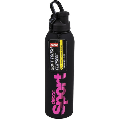 Decor Flipseal Stainless Steel Bottle Assorted 750ml Each