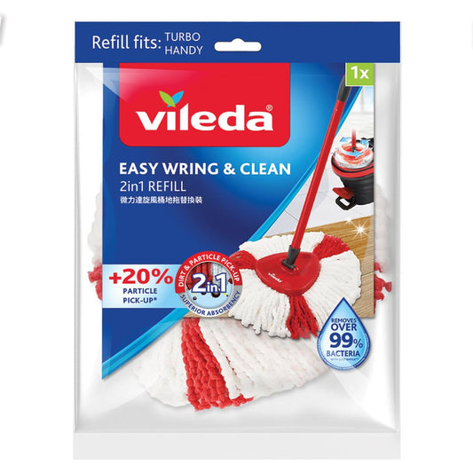 Vileda Easy Wring & Clean Spin Mop 2-in-1 Refill Each