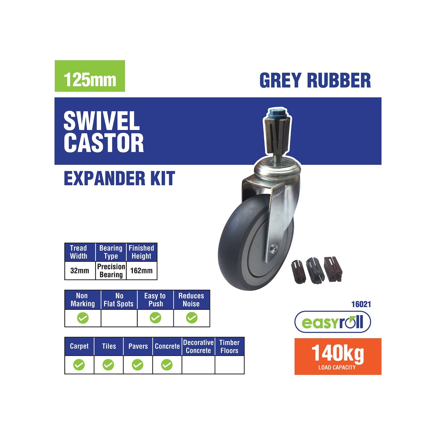 Easyroll Castor Expander Kit - 125mm