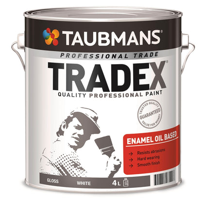 Taubmans Gloss Oil Based Enamel Paint - 4L - White