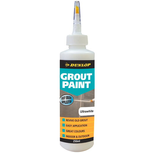Dunlop Grout Paint - Ultra White - 250ml