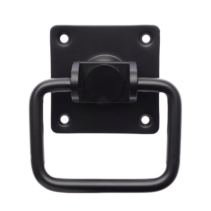 Zenith Matte Black Gate Ring Pull Handle - 108 x 32 x 115mm