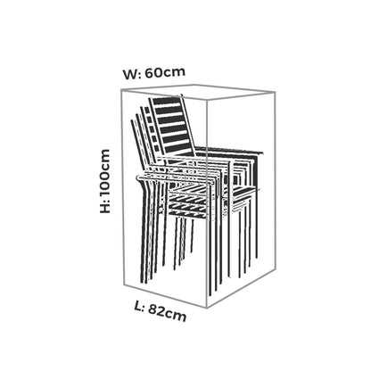 Mojo All Weather 6 Stack Chairs Cover - 600 x 1000mm