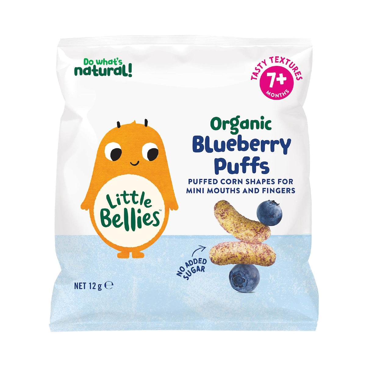 Little Bellies Puffs Blueberry 12g