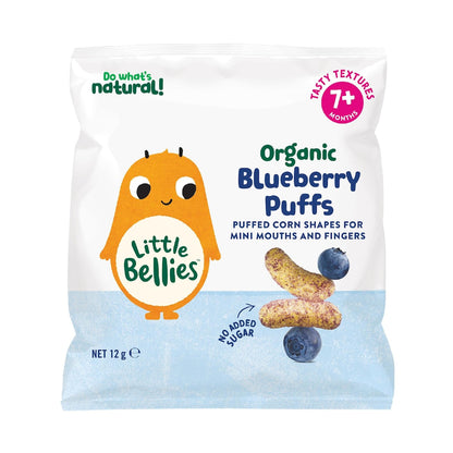 Little Bellies Puffs Blueberry 12g