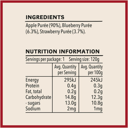 Heinz Baby Food Apple Blueberry & Strawberry 8+ Months 120g