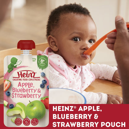 Heinz Baby Food Apple Blueberry & Strawberry 8+ Months 120g