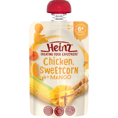Heinz Baby Food Chicken Sweetcorn & Mango 6+ Months 120g