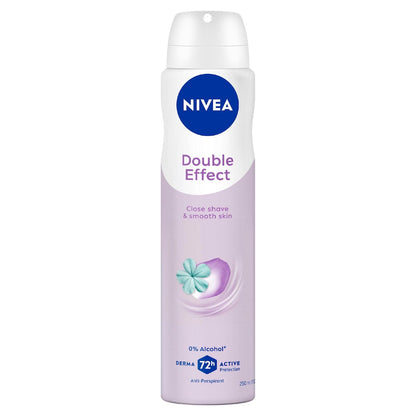 Nivea Double Effect Aerosol Antiperspirant Deodorant 250ml