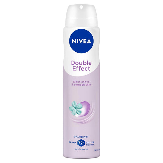 Nivea Double Effect Aerosol Antiperspirant Deodorant 250ml