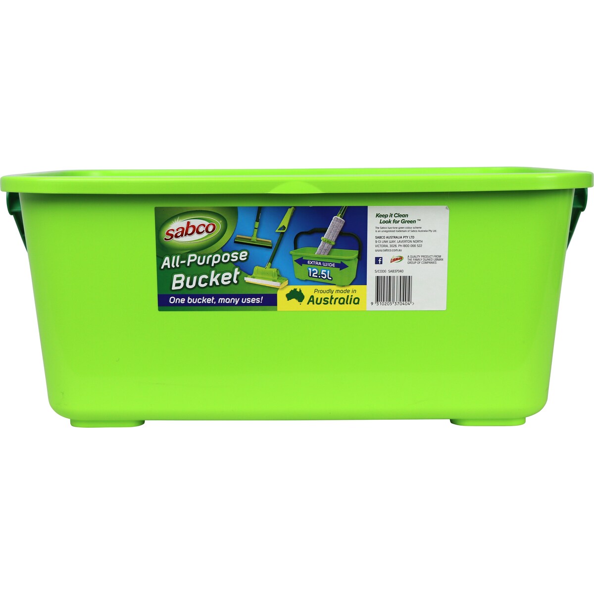 Sabco All Purpose Mop Bucket 12.5L each