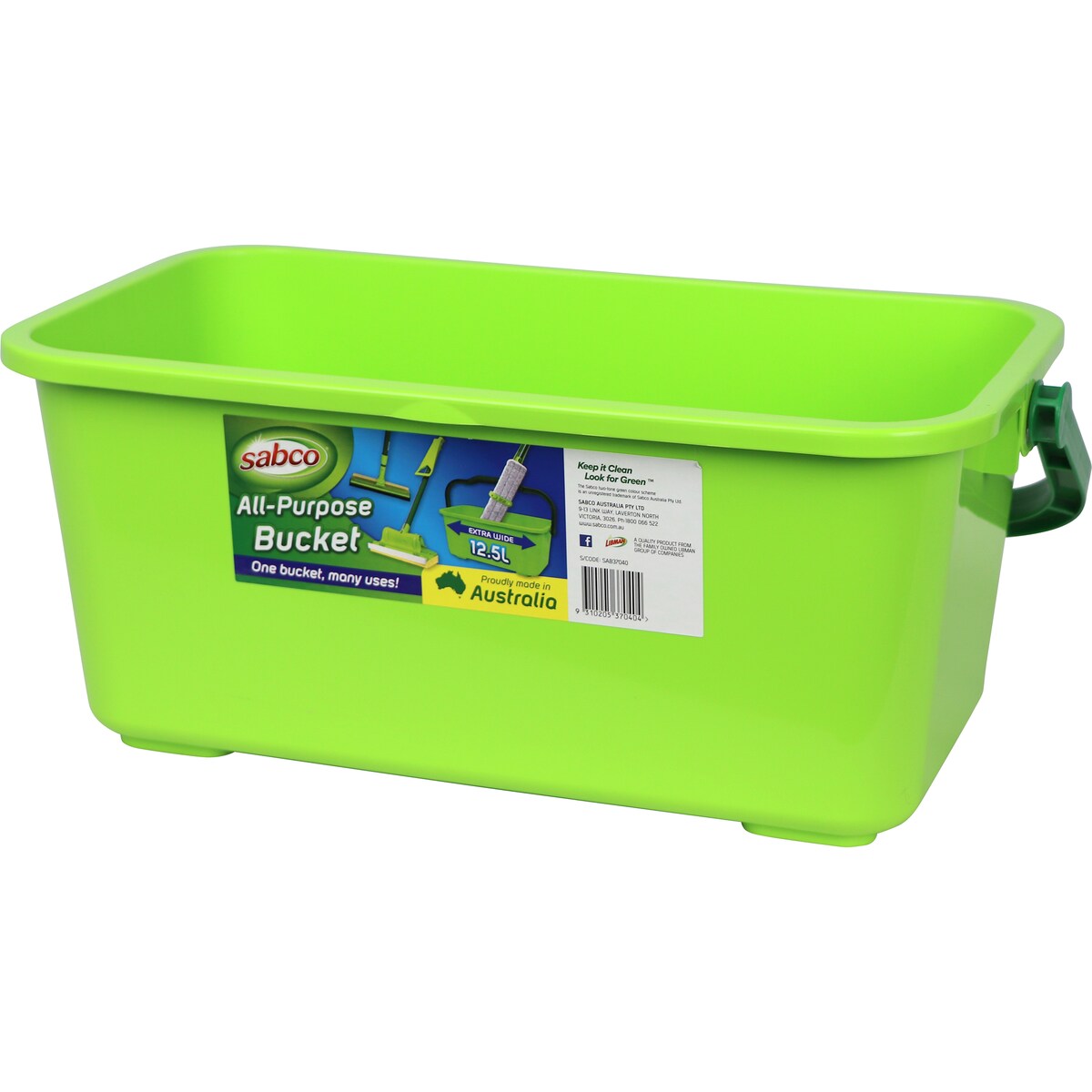Sabco All Purpose Mop Bucket 12.5L each