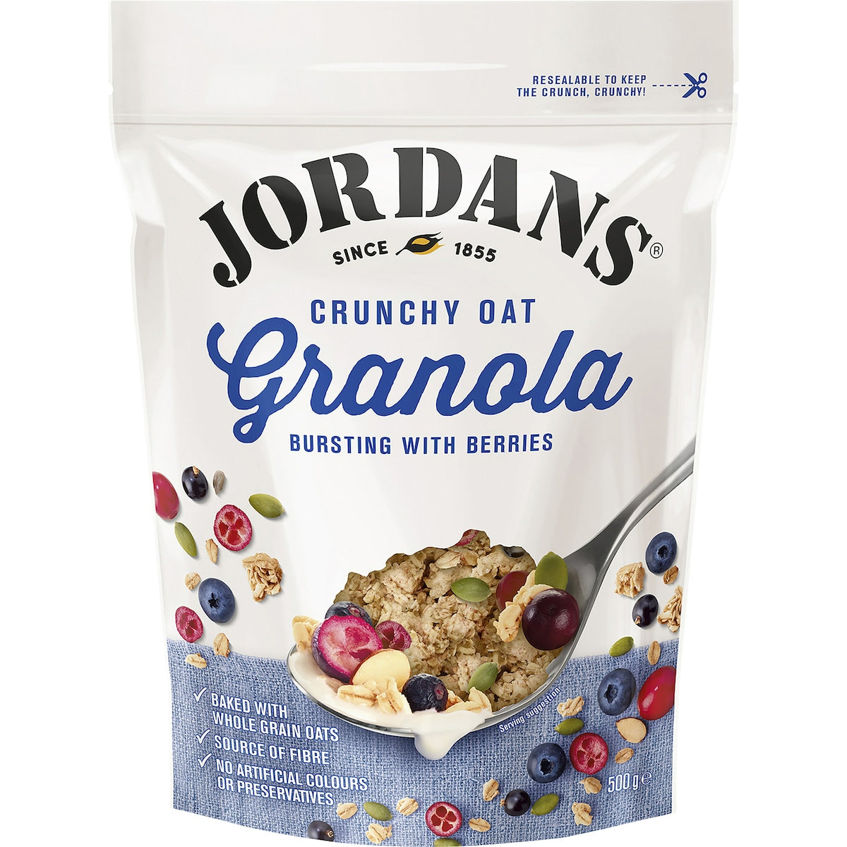 Jordans Bursting With Berries Crunchy Oat Granola 500g