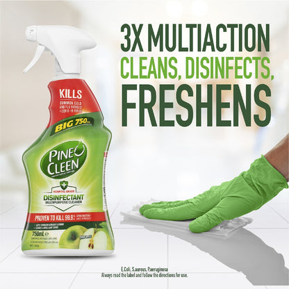 Pine O Cleen Crisp Apple Disinfectant Cleaning Spray 750ml