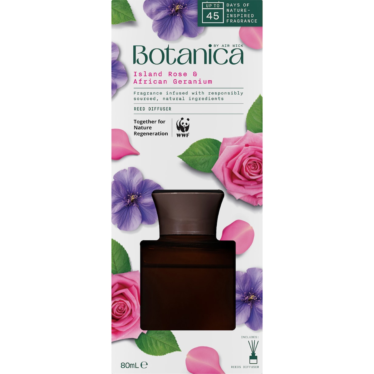 Botanica Island Rose & African Geranium Reed Diffuser 80ml