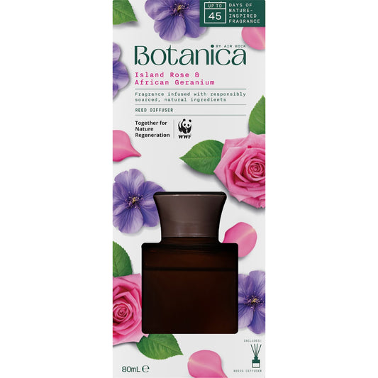 Botanica Island Rose & African Geranium Reed Diffuser 80ml