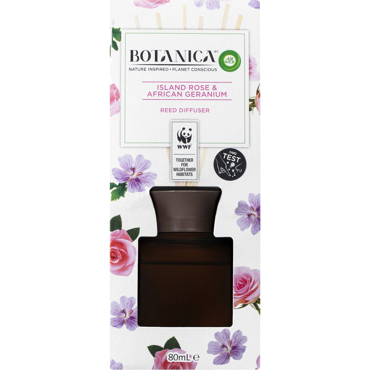 Botanica Island Rose & African Geranium Reed Diffuser 80ml