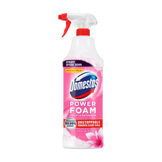 Domestos Power Foam Toilet & Bathroom Spray - 450mL