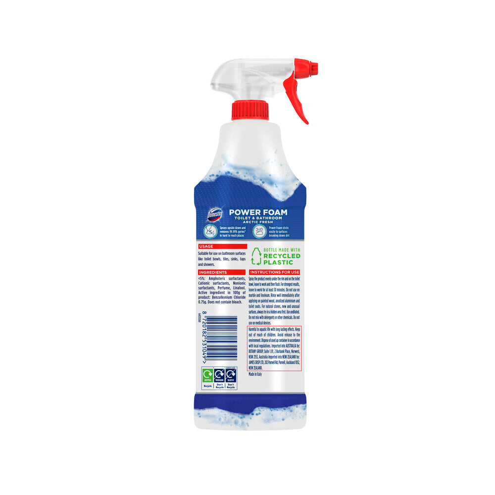 Domestos Power Foam Toilet & Bathroom Spray - 450mL