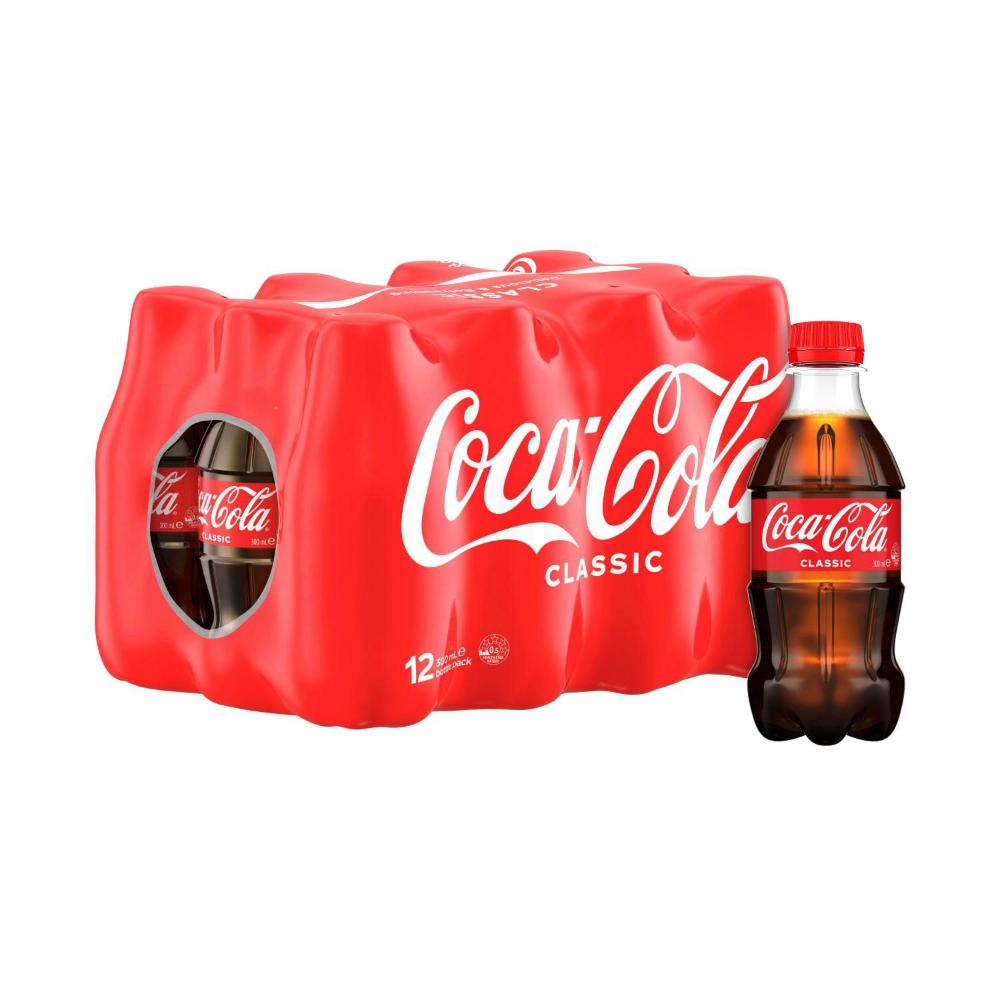 Coca-Cola Classic Soft Drink Multipack Mini Bottles 12x300ml